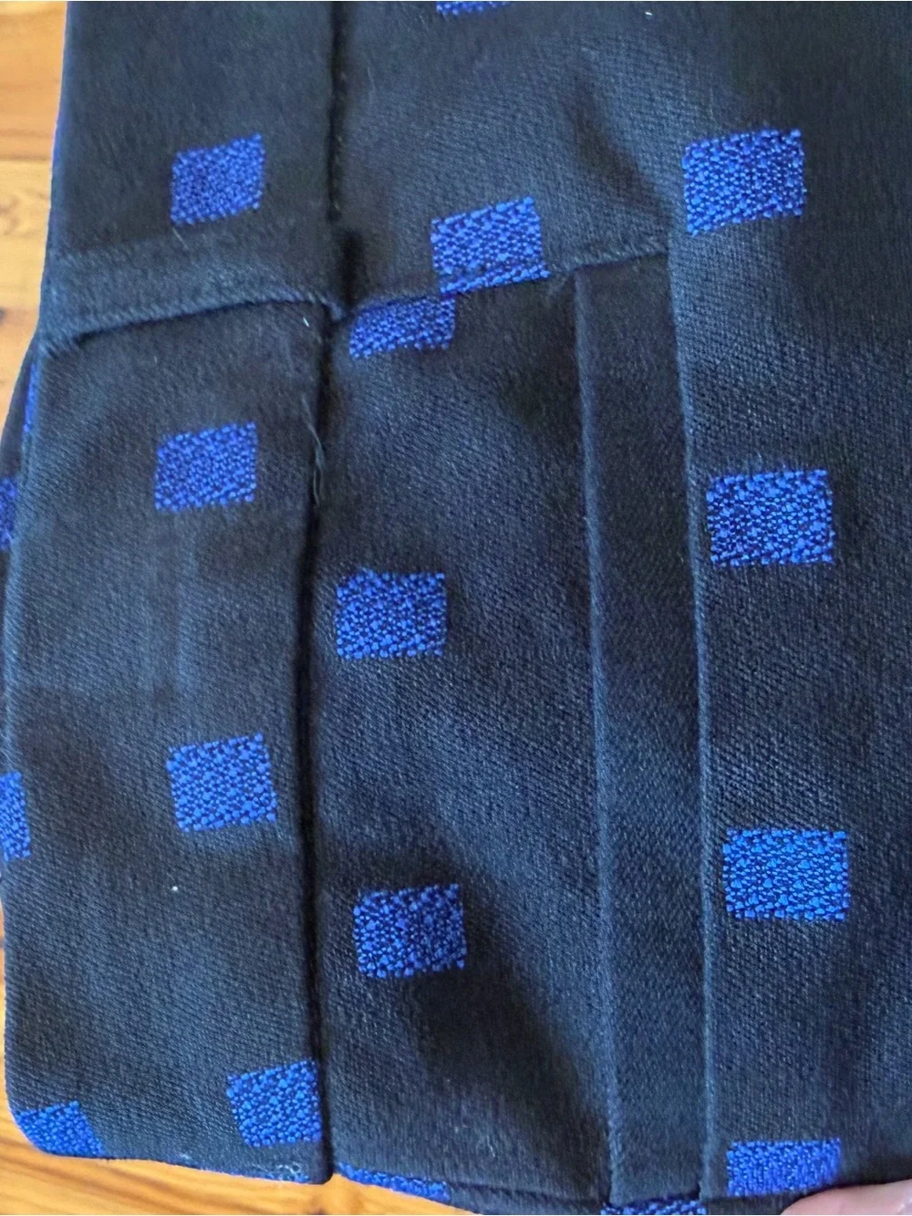 Navy & Royal Blue Box Pattern Women’s Trouser- Banana Republic Sloan Fit